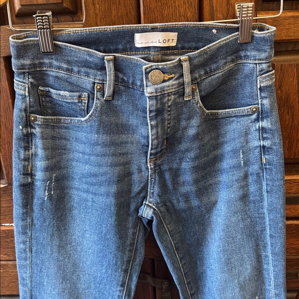 LOFT Blue Ankle Jeans